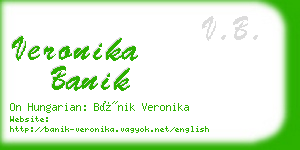 veronika banik business card